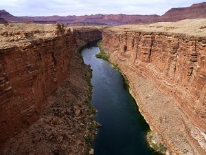 (Ross D. Franklin | AP file photo) The Colorado River in the upper River Basin is pictured in Lees Ferry, Ariz., on May 29, 2021.